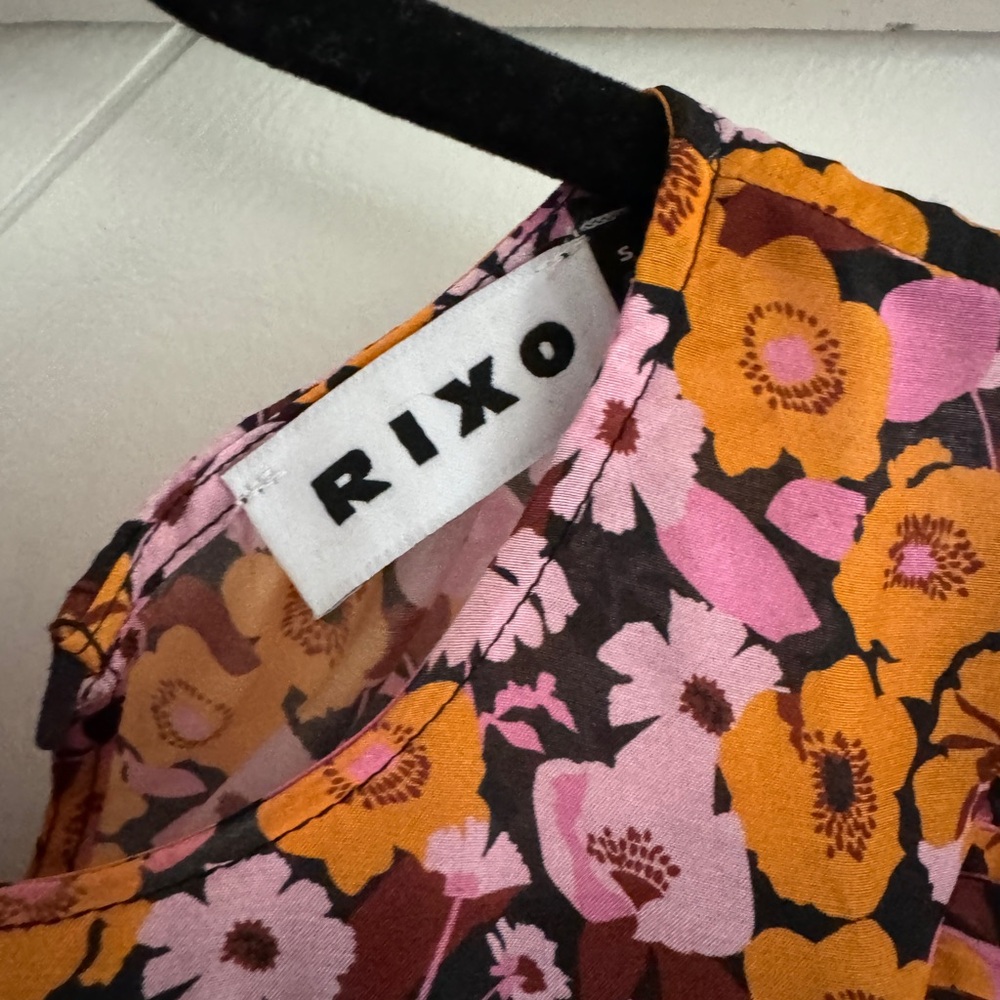 RIXO Multicolor Floral Midi Dress - Picture 3 of 5